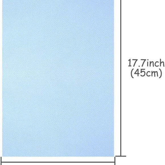 8 Pieces 14 Count Aida Cross Stitch Fabric, Cotton, 12x18-Inch, 8 Colors - Picture 3 of 7